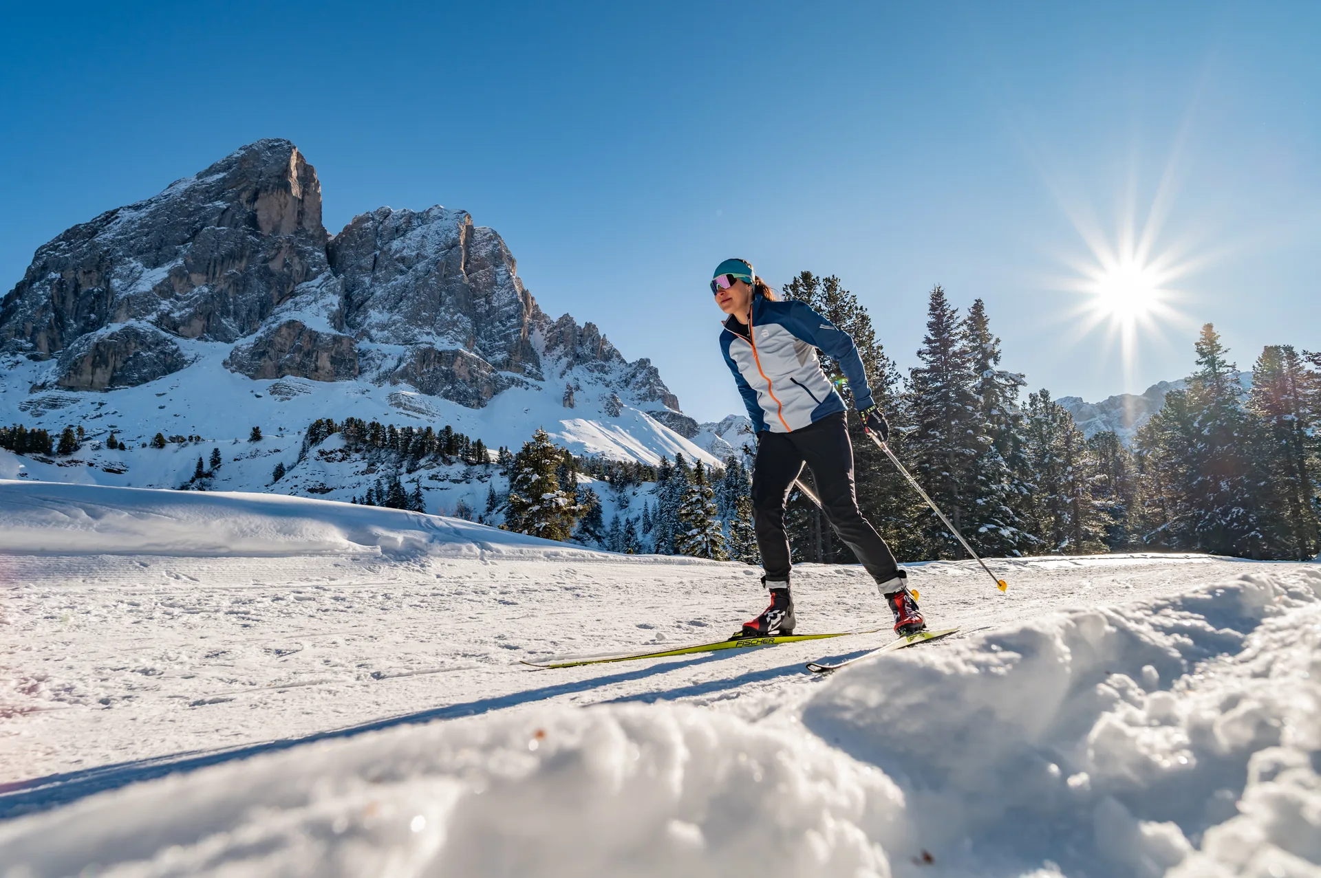 Langlaufen in den Dolomiten